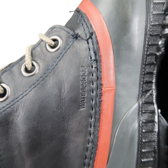 Sorel Boots Men 6 Snow Winter Cheyanne II Leather Rubber Lace Up Waterproof Grey - Picture 13 of 15